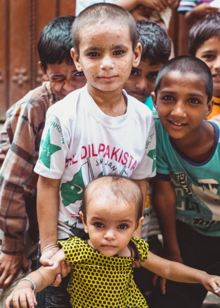 Children from the slum.